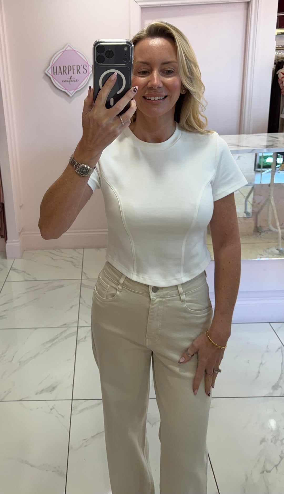 Shelly Round Neck Super Soft Short Sleeve Top