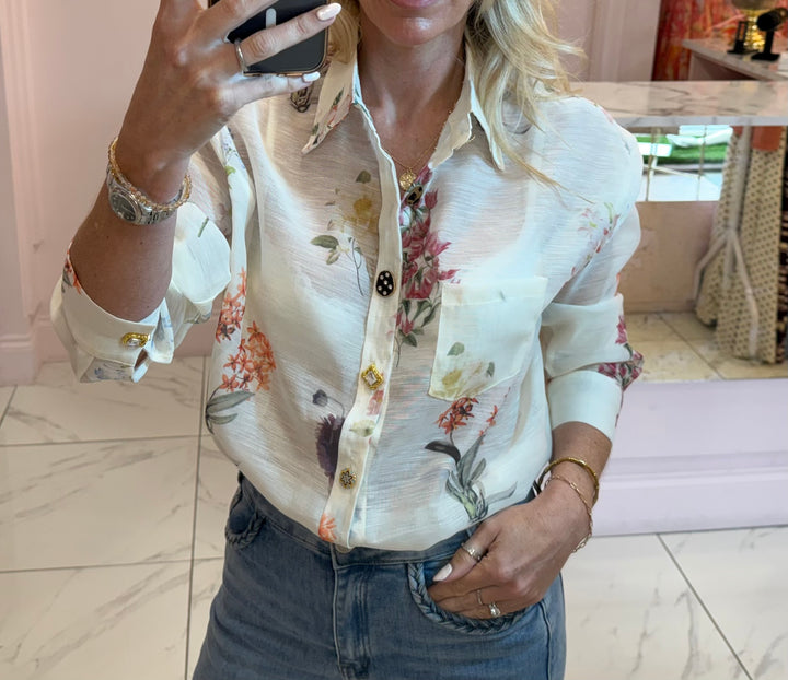 Flora Floral Detail Shirt/Blouse