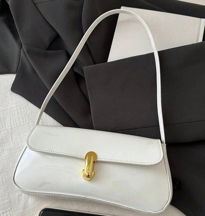 Pippa Patent Shoulder Bag