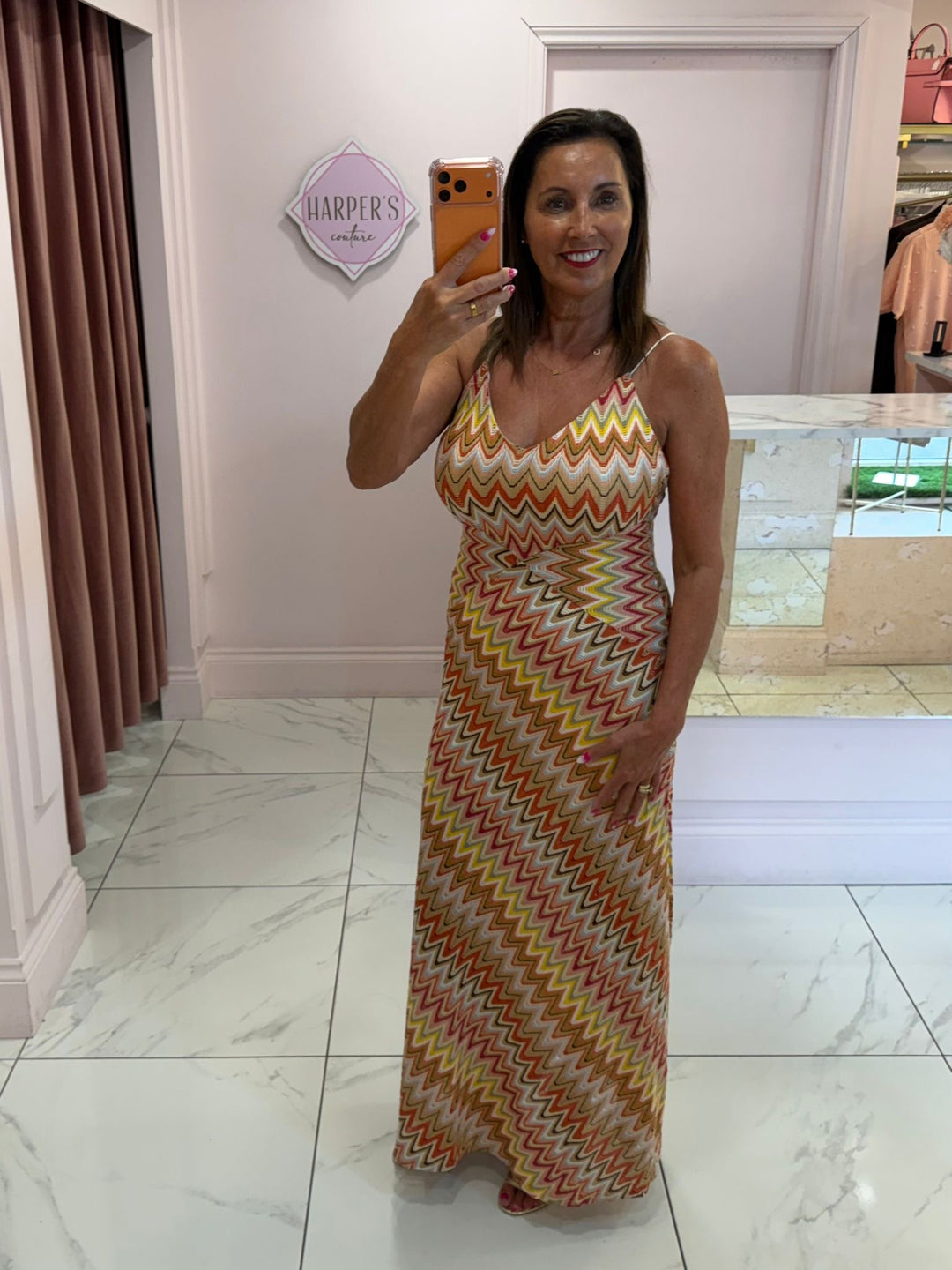 Azalia Aztec Print Summer Maxi Dress