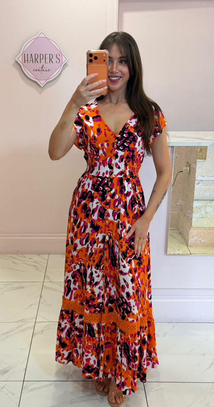 Stella Colourful Leopard Print Dress