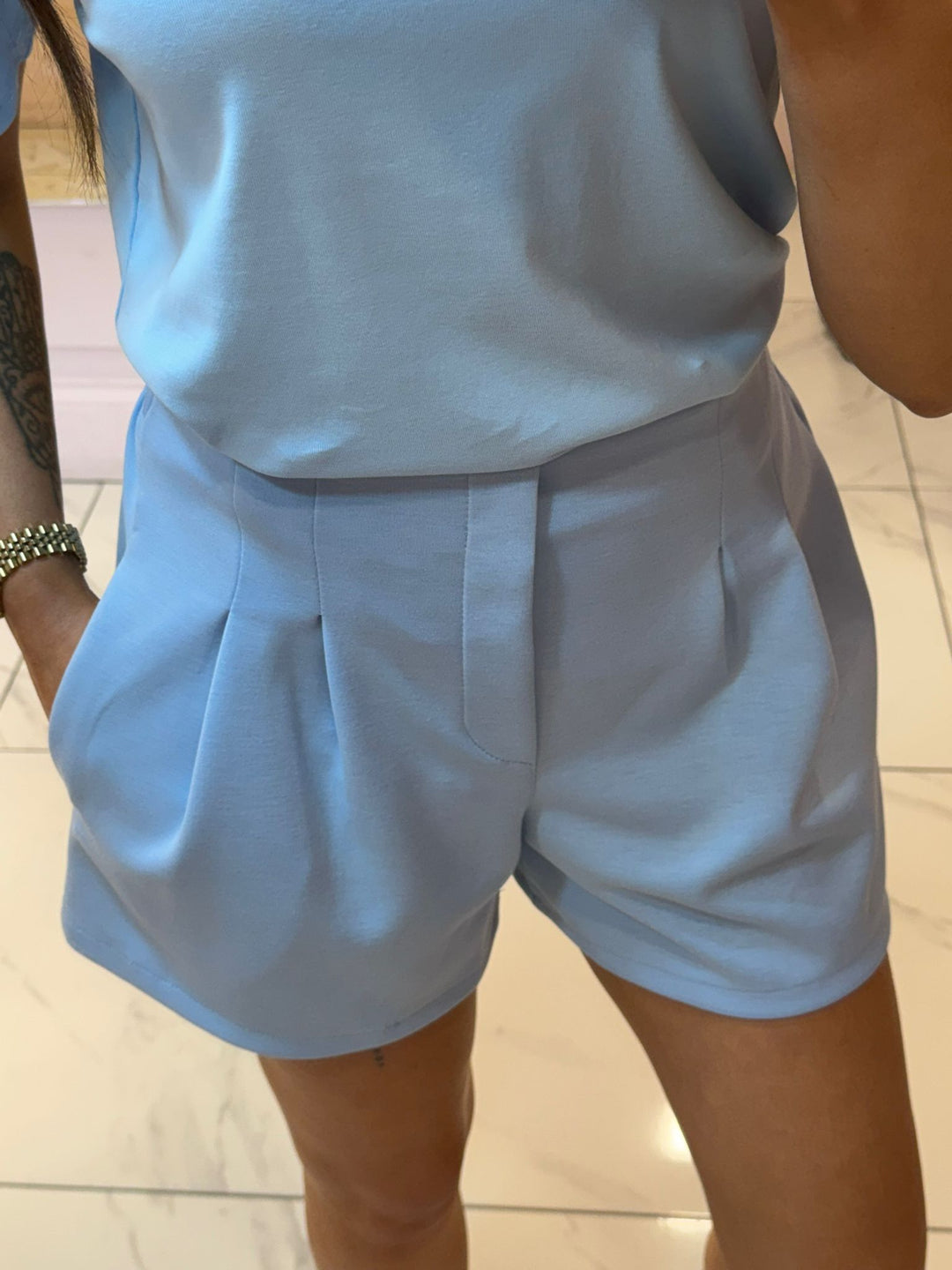 Milana Soft Casual Pleat Front Shorts