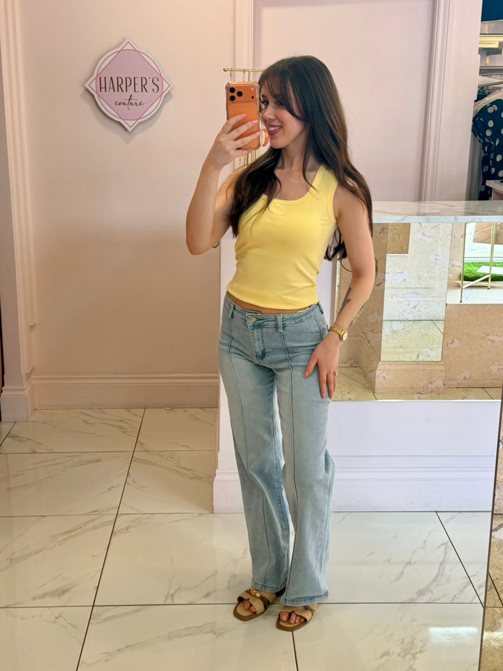 Triny Seam Front Jeans