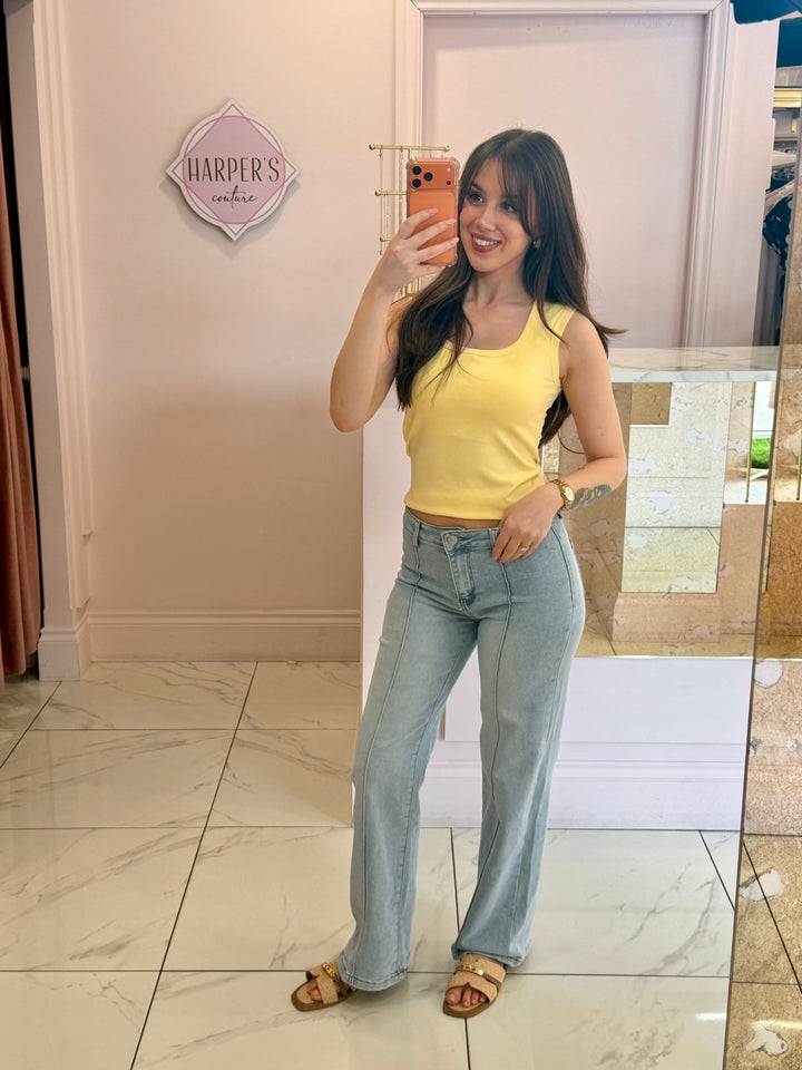 Triny Seam Front Jeans