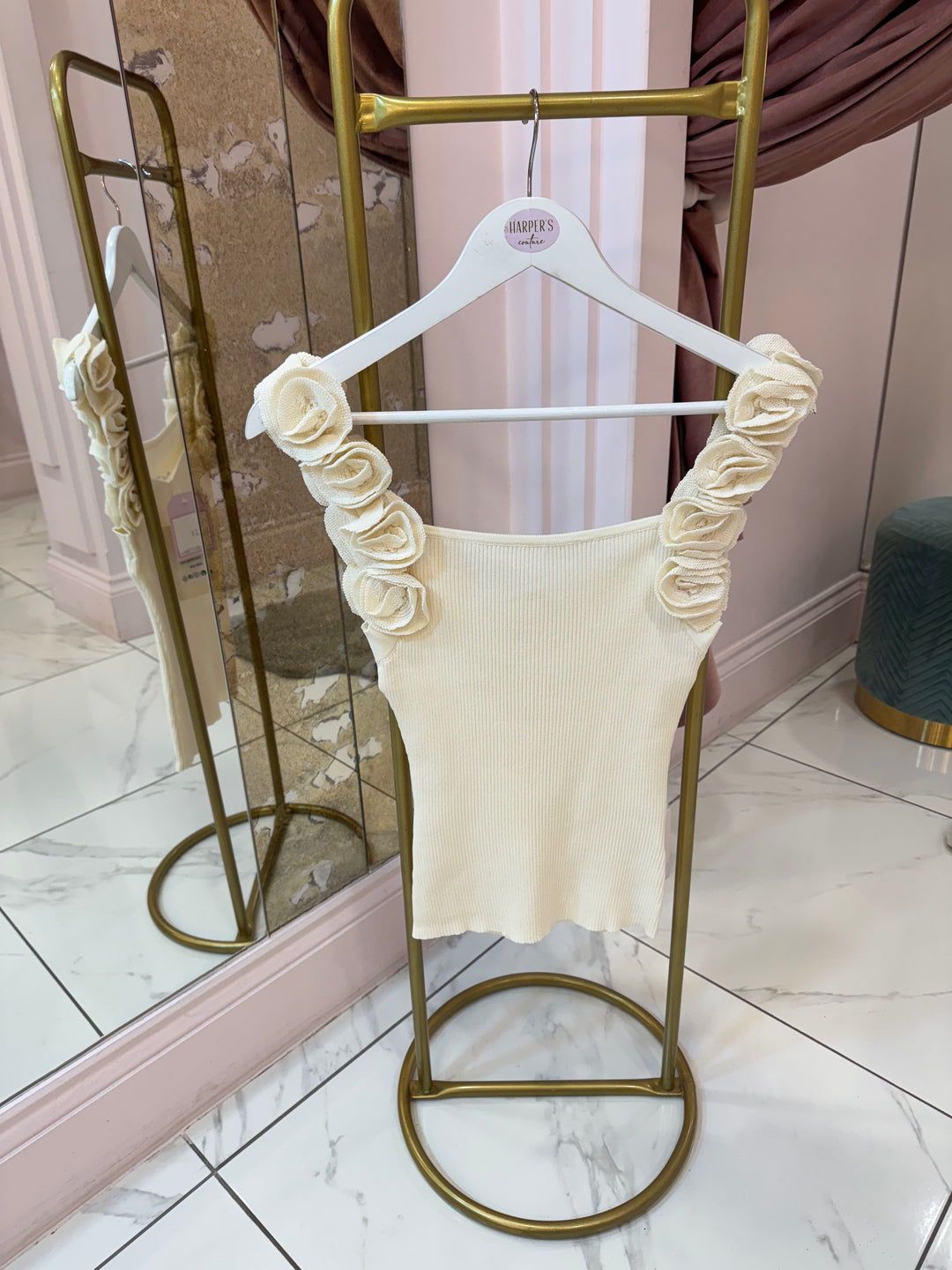 Audrey Rose Strap Fine Knit Top