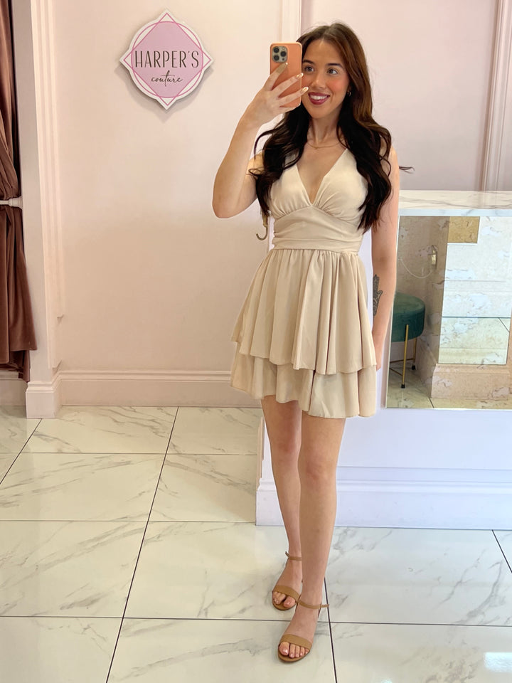 Grace Beige Rara Summer Dress