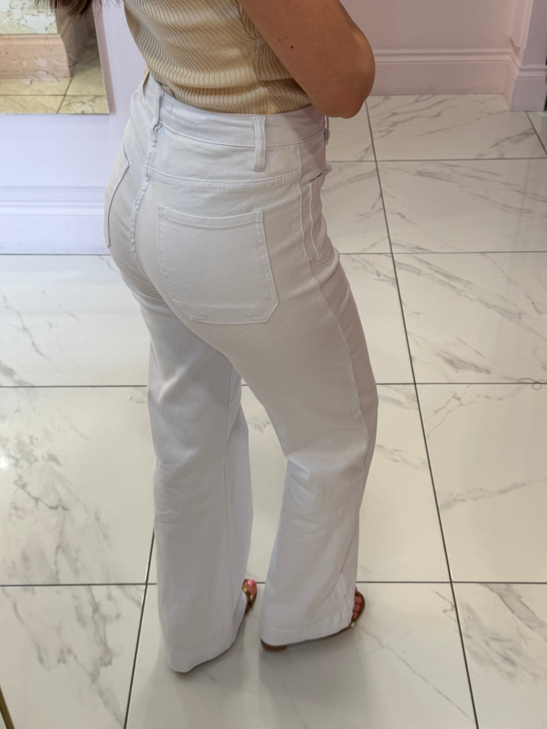 Edith Front Pocket kick Flare Jeans