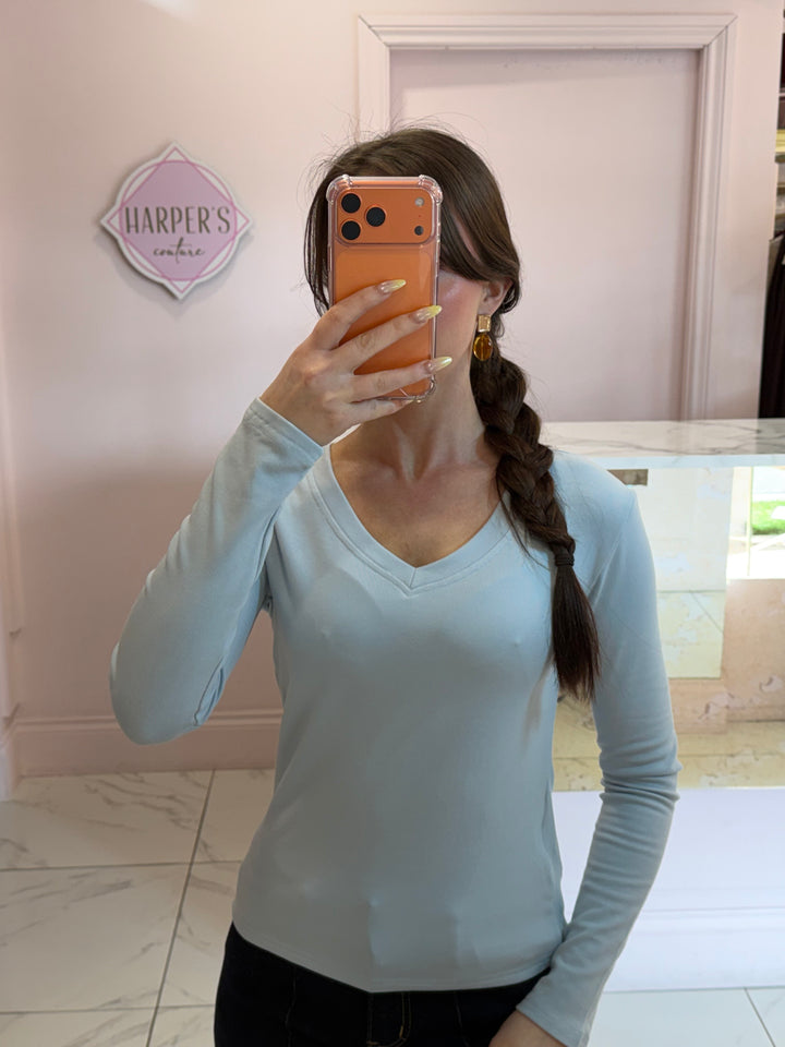 Lottie V Neck Long Sleeve Top