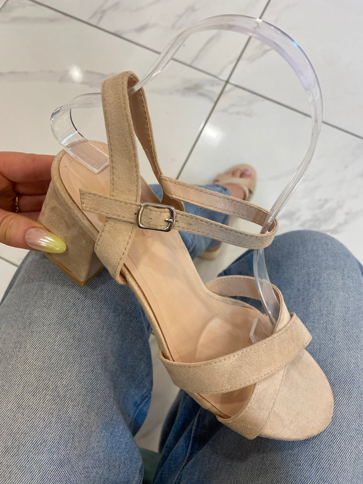 Jess Nude Block Heeled Sandal