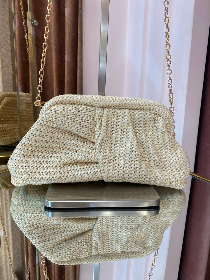 Mimi woven Clutch Bag