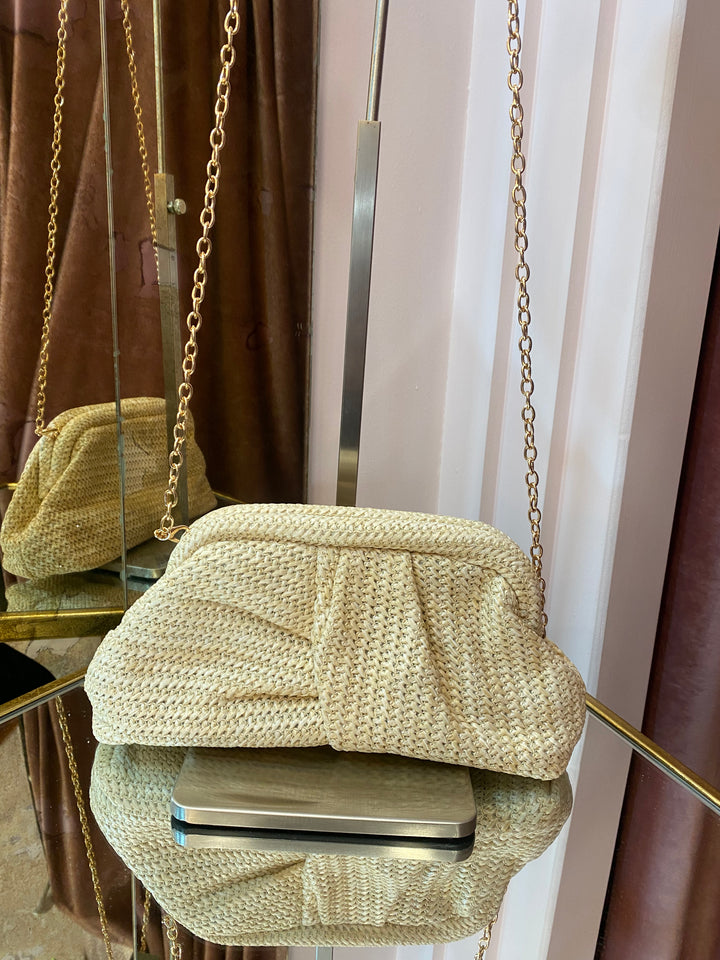 Mimi woven Clutch Bag