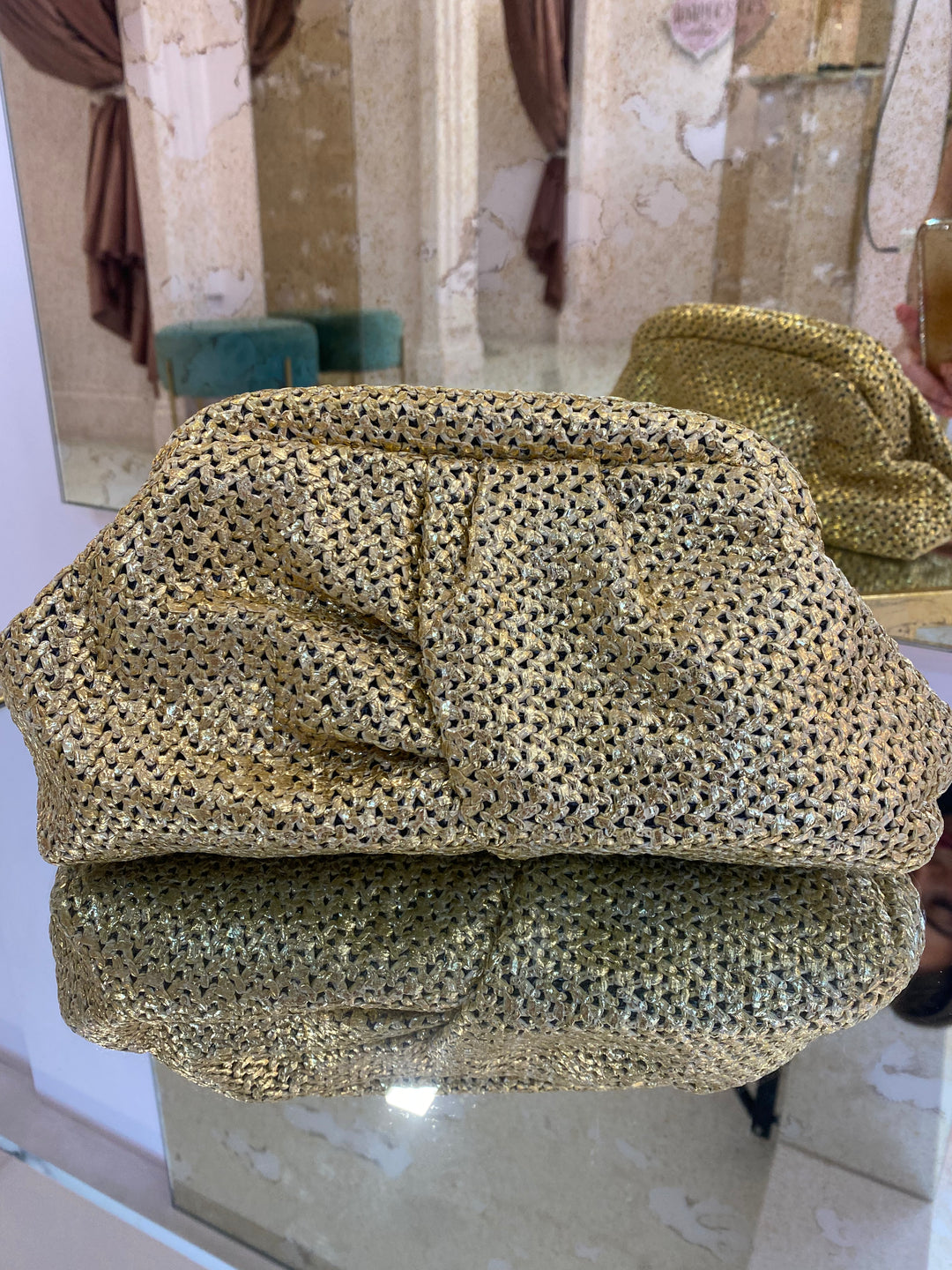 Mimi woven Clutch Bag