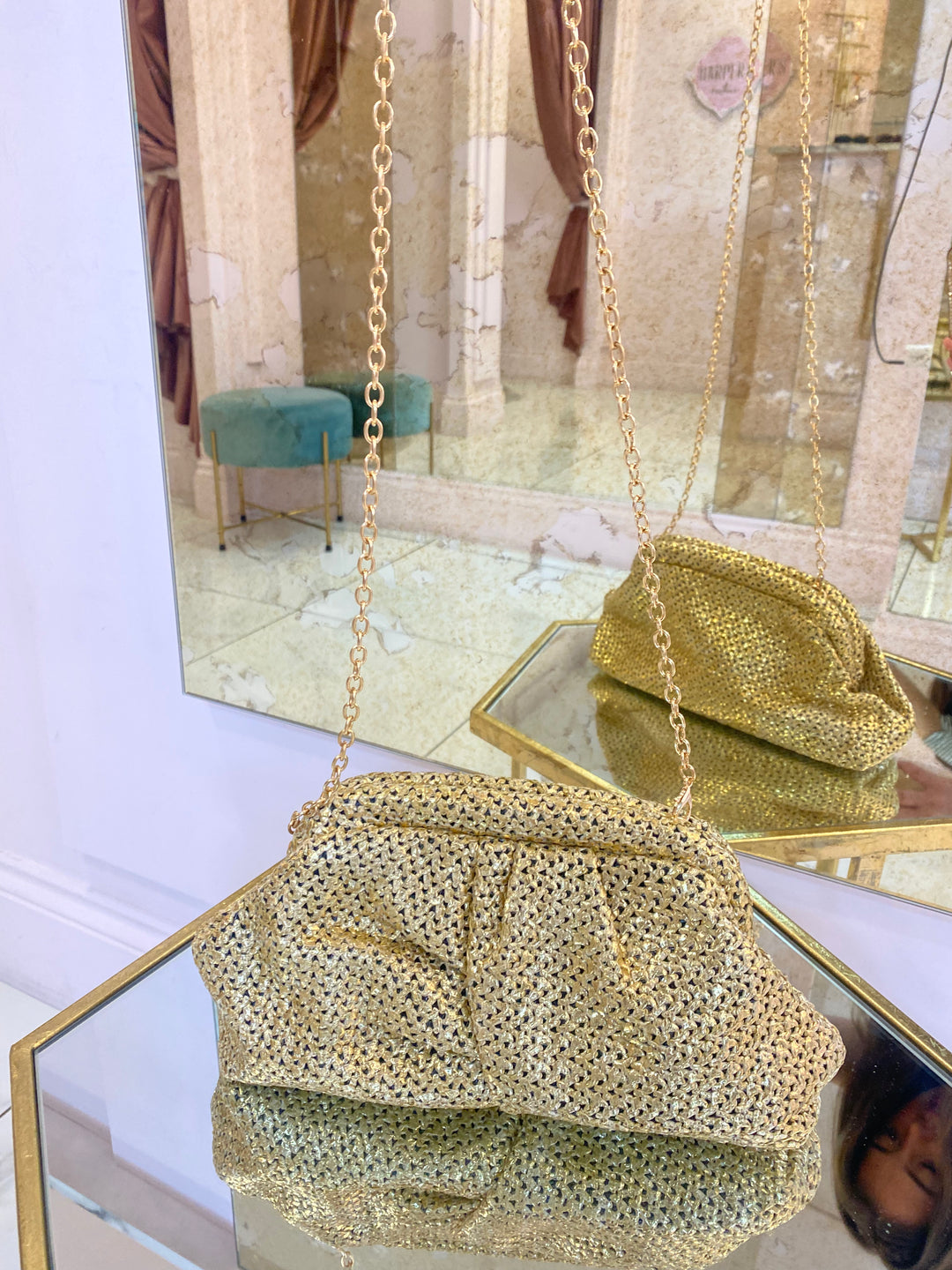Mimi woven Clutch Bag