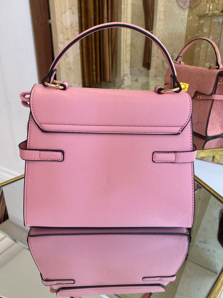 Amara Pink Top Handle Bag