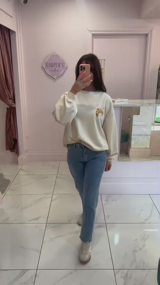 Poppy Mom Fit Stretch Jeans